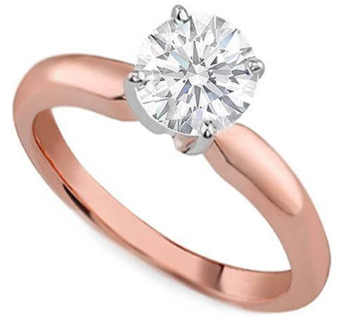 18ct rose gold engagement rings