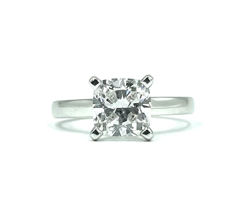18ct White Gold Brilliant Cut Claw Set Double Halo Engagement Ring -JM7551RDSGival Collection-18ct White Gold Emerald Cut Halo Ring-5458 18ct White Gold Four Claw Princess Cut Engagement Ring.