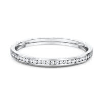 18ct White Gold Channel Set Wedding Ring