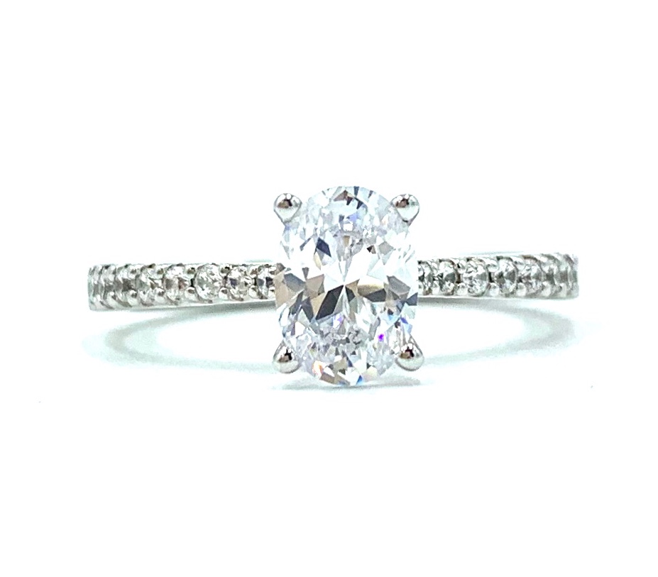 Oval Solitaire Diamond Engagement