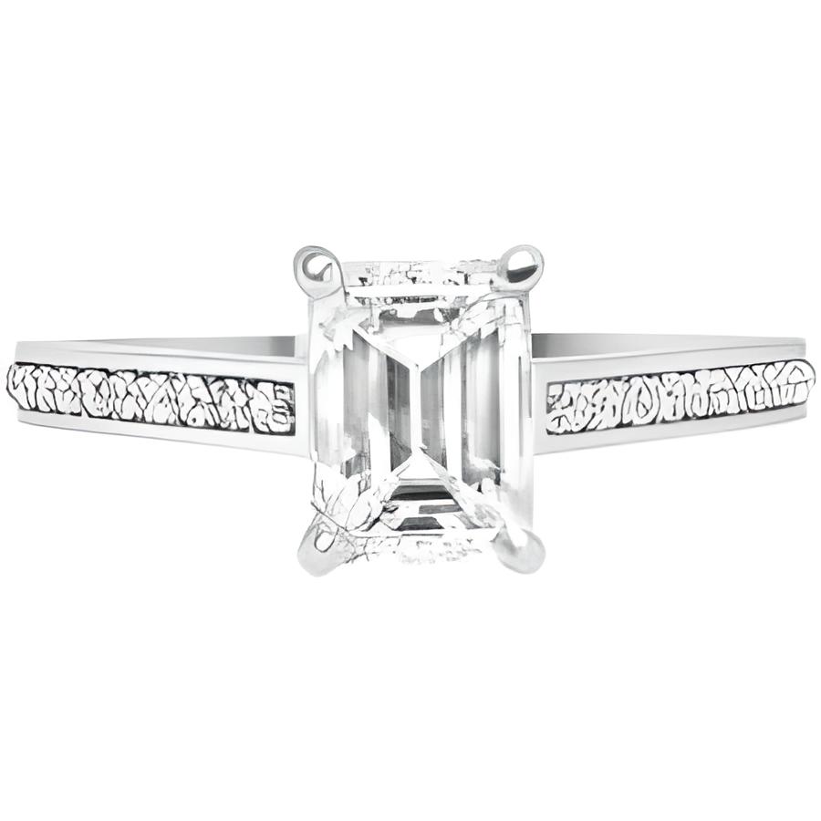 Emerald Cut Diamond Ring-