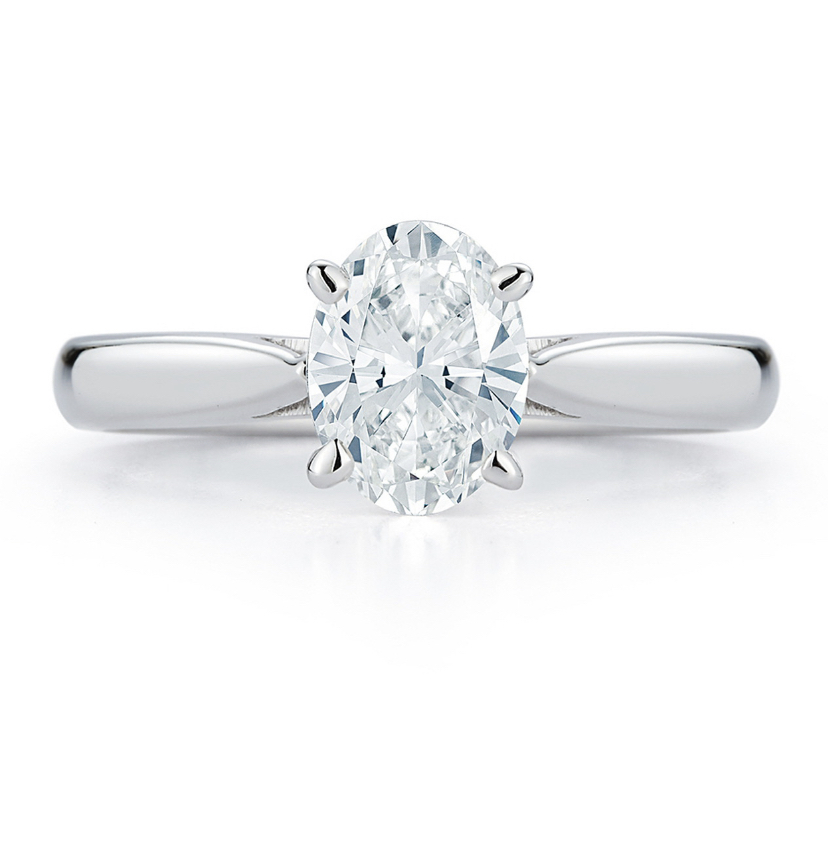 Oval Cut Solitaire Diamond