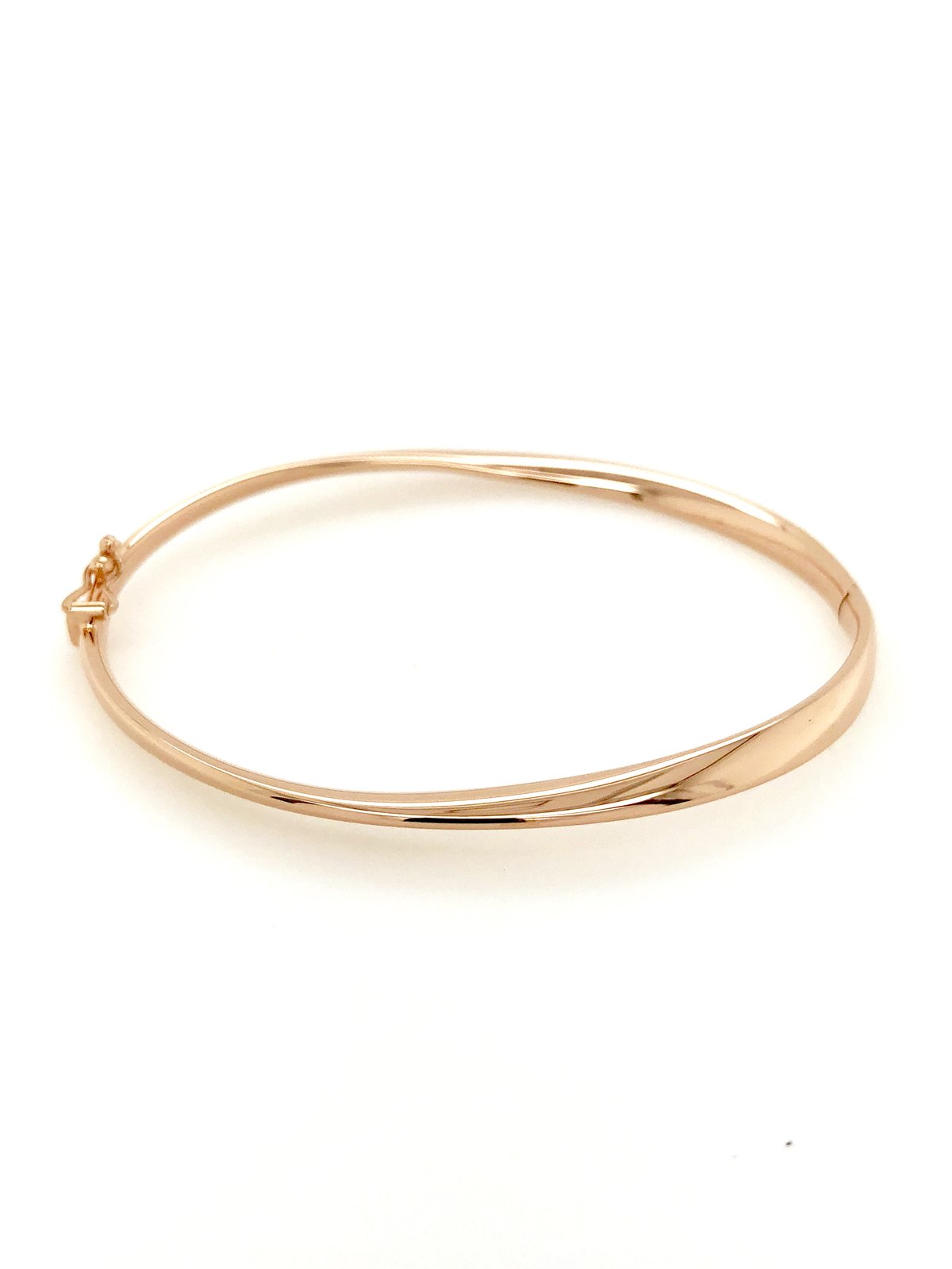 Twisted Hinged Bangle in