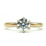 Engagement Rings Melbourne CBD - 18ct Rose Gold Brilliant Cut Diamond Ring- FJ0106