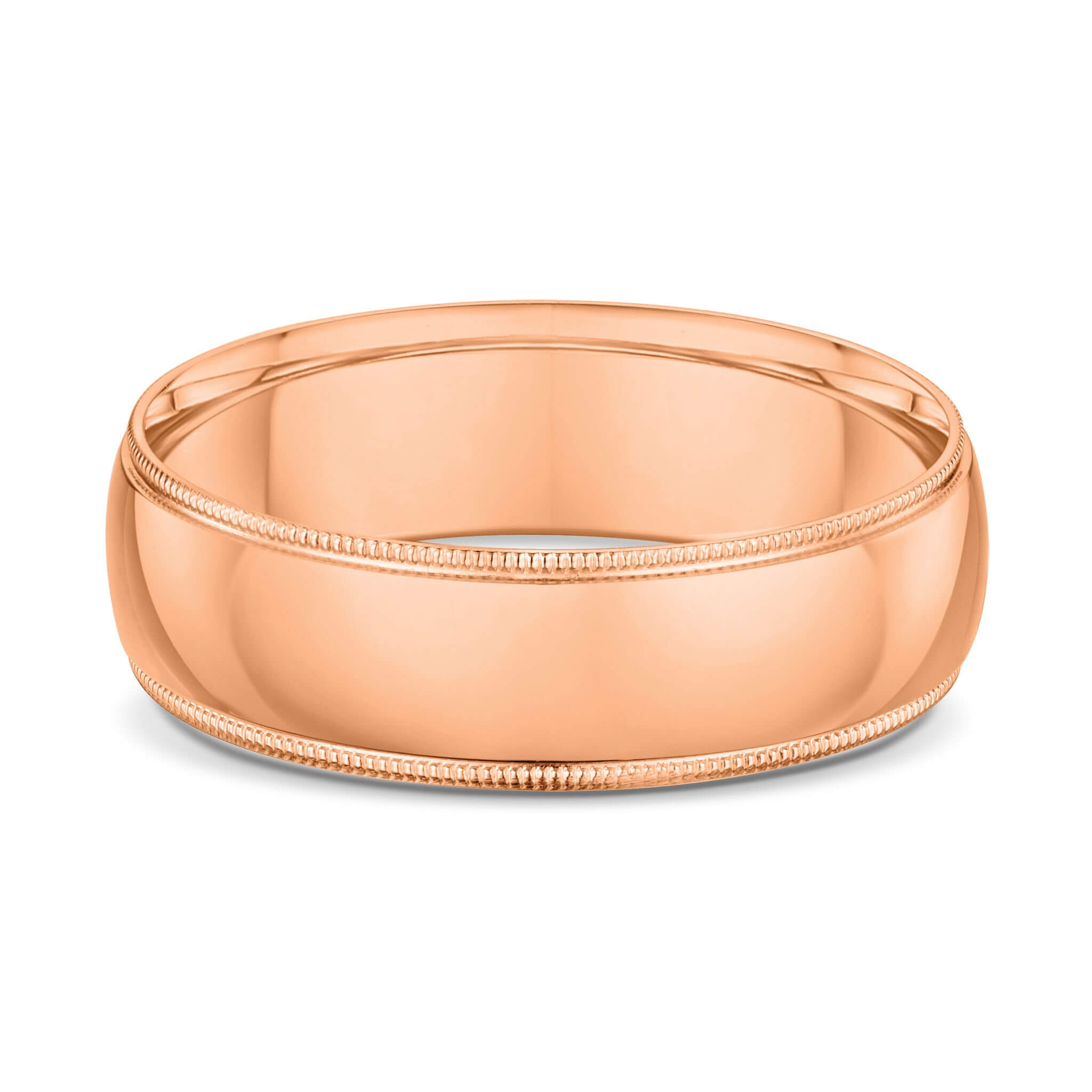 Rose Gold Rounded Miligrain